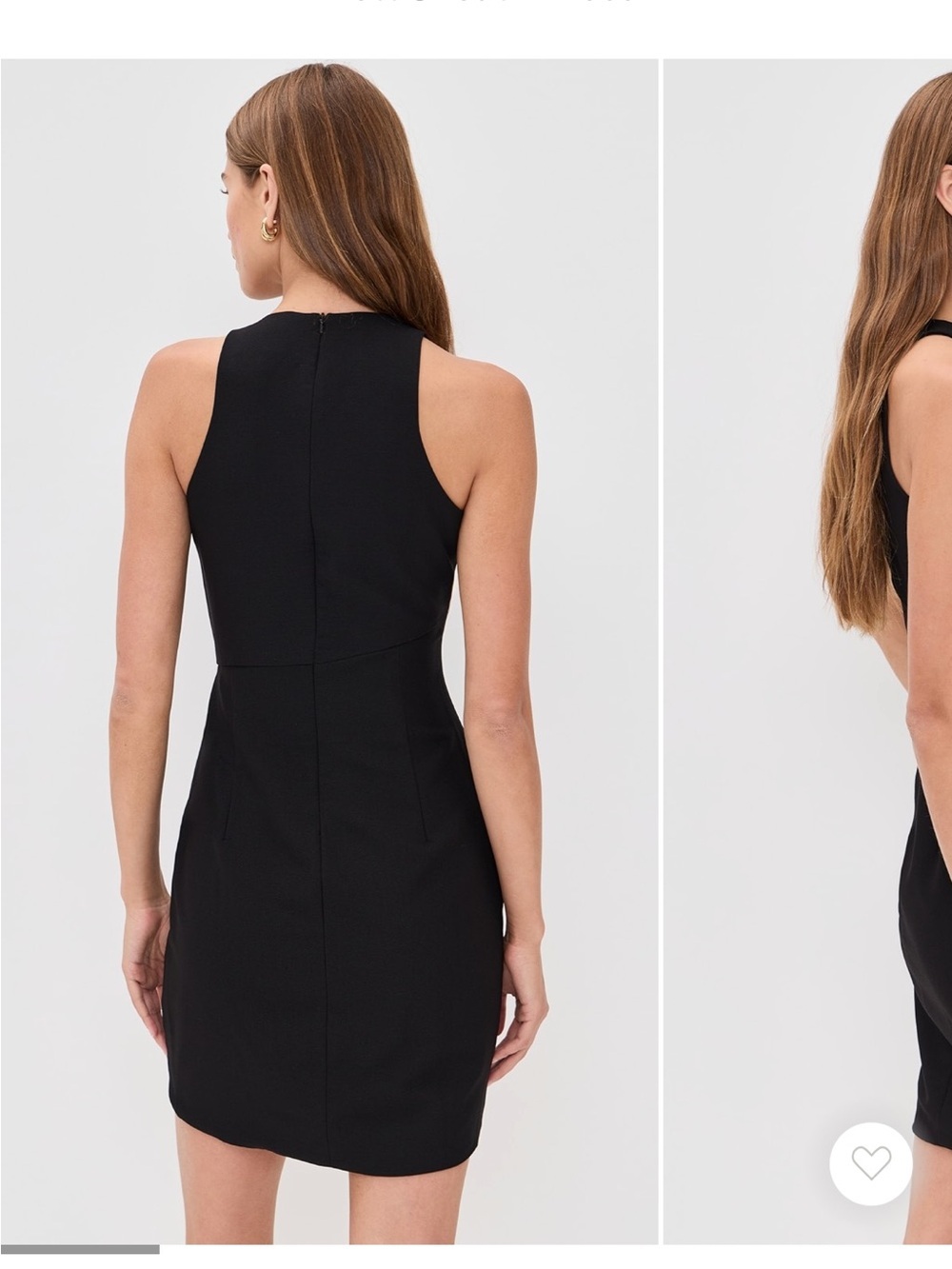 NWT Black Halo Brett Sleeveless Draped Mini Dress size 8 - Picture 3 of 10